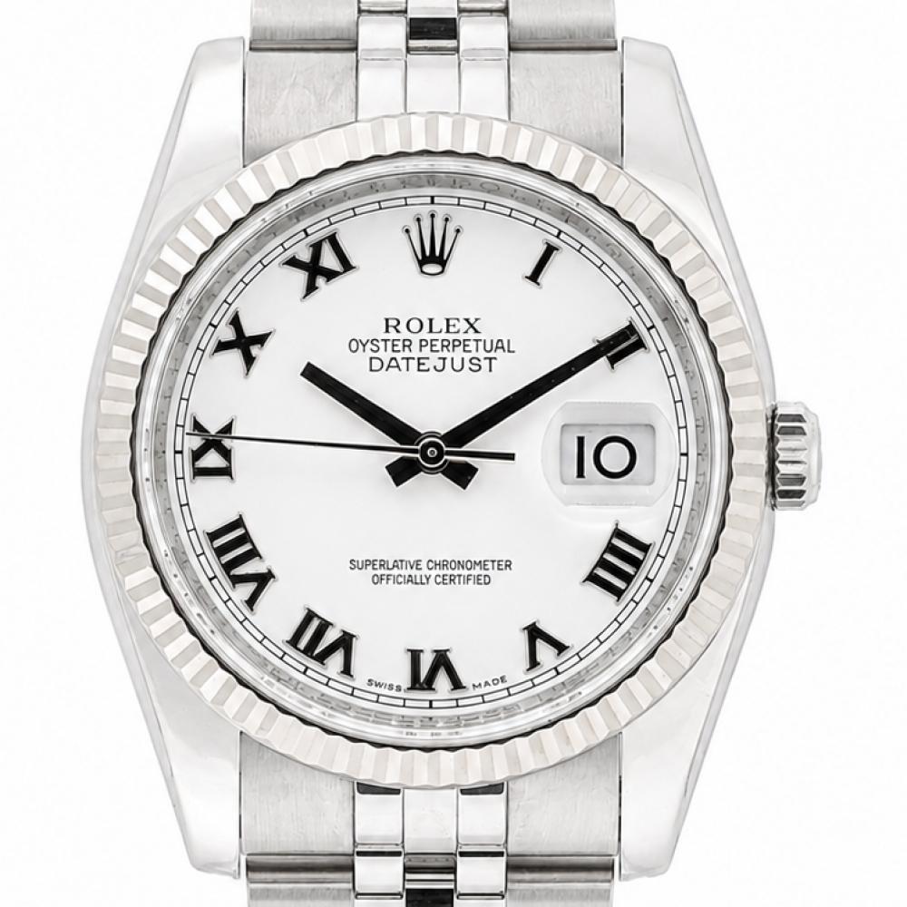Rolex Datejust 36MM 116234 White Dial Watch